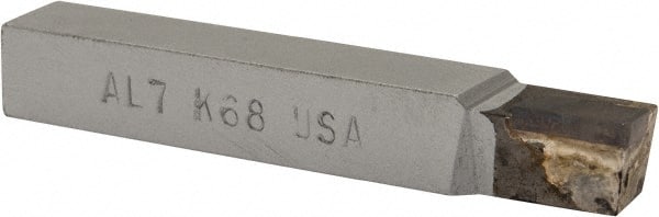 Single-Point Tool Bit: AL, Square Shoulder Turning, 7/16 x 7/16