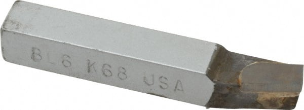 Single Point Tool Bit: 3/8'' Shank Width, 3/8'' Shank Height, K68 Solid Carbide Tipped, LH, BL, Lead Angle Turning MPN:47025