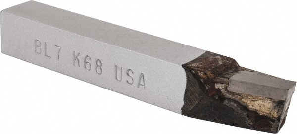 Single Point Tool Bit: 7/16'' Shank Width, 7/16'' Shank Height, K68 Solid Carbide Tipped, LH, BL, Lead Angle Turning MPN:47026