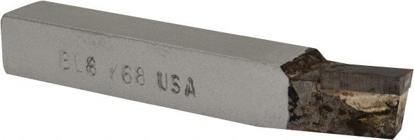 Single Point Tool Bit: 1/2'' Shank Width, 1/2'' Shank Height, K68 Solid Carbide Tipped, LH, BL, Lead Angle Turning MPN:47027