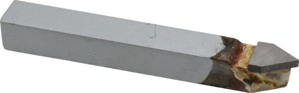 Single Point Tool Bit: 1/4'' Shank Width, 1/4'' Shank Height, K68 Solid Carbide Tipped, Neutral, E, Threading Tool MPN:47046