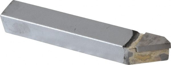 Single Point Tool Bit: 5/16'' Shank Width, 5/16'' Shank Height, K68 Solid Carbide Tipped, RH, ER, Offset Threading MPN:47053