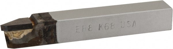 Single Point Tool Bit: 1/2'' Shank Width, 1/2'' Shank Height, K68 Solid Carbide Tipped, RH, ER, Offset Threading MPN:47055