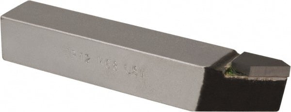 Single Point Tool Bit: 3/4'' Shank Width, 3/4'' Shank Height, K68 Solid Carbide Tipped, RH, ER, Offset Threading MPN:47057