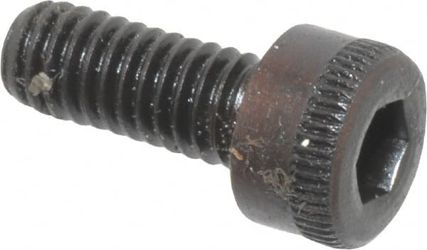 Socket Cap Screw: M4 x 0.7, 10 mm Length Under Head, Socket Cap Head, Hex Socket Drive, Alloy Steel, Black Oxide Finish MPN:.4C10KCS