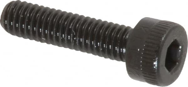 Socket Cap Screw: M4 x 0.7, 16 mm Length Under Head, Socket Cap Head, Hex Socket Drive, Alloy Steel, Black Oxide Finish MPN:.4C16KCS