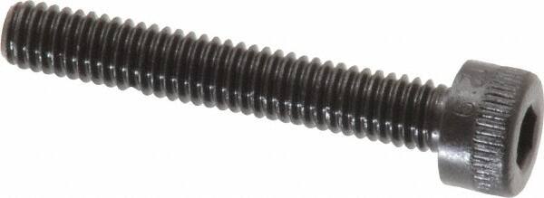 Socket Cap Screw: M4 x 0.7, 25 mm Length Under Head, Socket Cap Head, Hex Socket Drive, Alloy Steel, Black Oxide Finish MPN:.4C25KCS