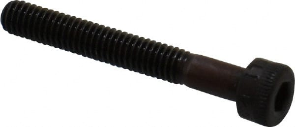 Socket Cap Screw: M4 x 0.7, 30 mm Length Under Head, Socket Cap Head, Hex Socket Drive, Alloy Steel, Black Oxide Finish MPN:.4C30KCS