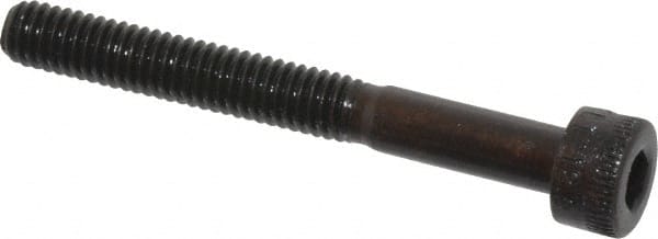 Socket Cap Screw: M4 x 0.7, 35 mm Length Under Head, Socket Cap Head, Hex Socket Drive, Alloy Steel, Black Oxide Finish MPN:.4C35KCS