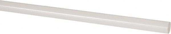 Plastic Rod: Polyvinylidene Fluoride, 8' Long, 3/8