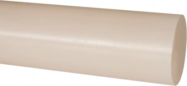 Plastic Rod: Polyvinylidene Fluoride, 1' Long, 2