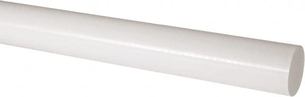 Plastic Rod: Acetal, 4' Long, 2-1/2