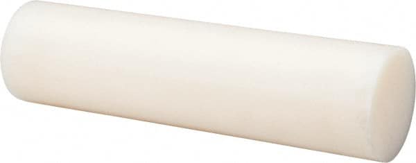 Plastic Rod: Nylon 6 & 6, 4' Long, 3