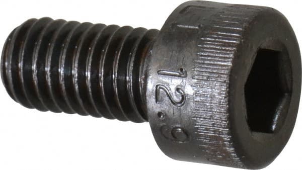 Socket Cap Screw: M5 x 0.8, 10 mm Length Under Head, Socket Cap Head, Hex Socket Drive, Alloy Steel, Black Oxide Finish MPN:.5C10KCS