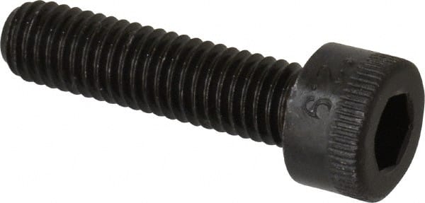 Socket Cap Screw: M5 x 0.8, 20 mm Length Under Head, Socket Cap Head, Hex Socket Drive, Alloy Steel, Black Oxide Finish MPN:.5C20KCS