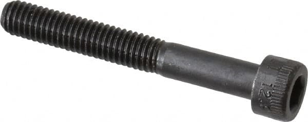 Socket Cap Screw: M6 x 1, 45 mm Length Under Head, Socket Cap Head, Hex Socket Drive, Alloy Steel, Black Oxide Finish MPN:.6C45KCS