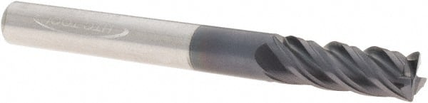 Corner Radius End Mill: 1/4