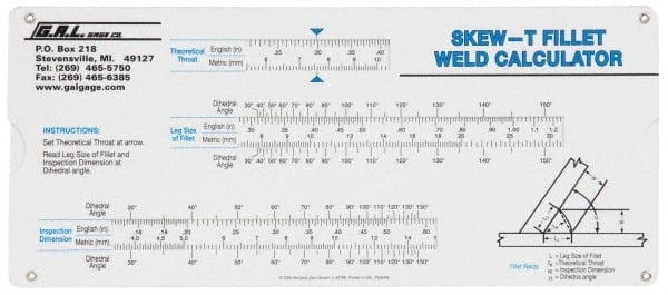 Cardboard Weld Calculator MPN:9B