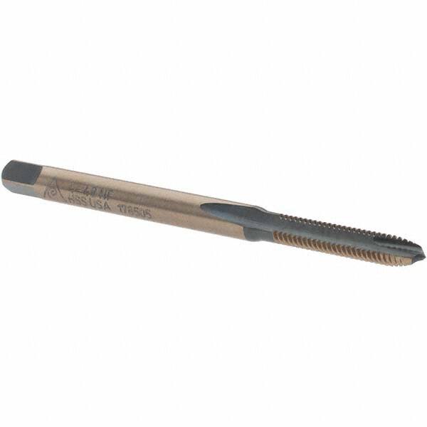 Spiral Point Tap: #4-48 UNF, 2 Flutes, Plug, High Speed Steel, Bright Finish MPN:BDNA-20611