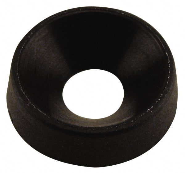 4.06mm Thick, Black Oxide Finish, Nylon, Standard Countersunk Washer MPN:FWN-12-BKN