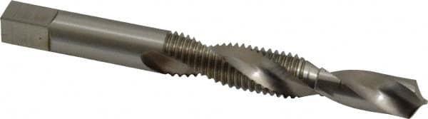 Combination Drill Tap: D6, 6H, 2 Flutes, High Speed Steel MPN:G837393-S