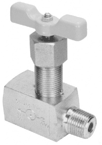 Needle Valve: Angled, 1/8