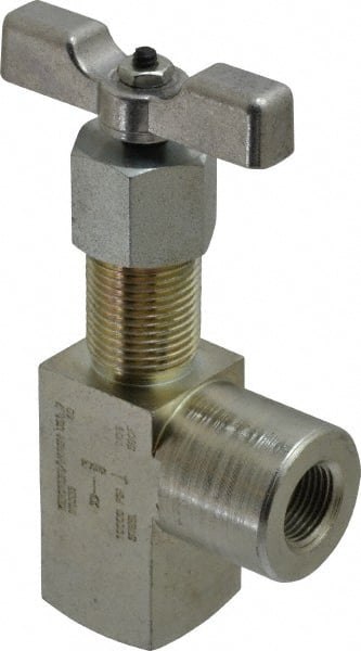 Needle Valve: Angled, 3/8