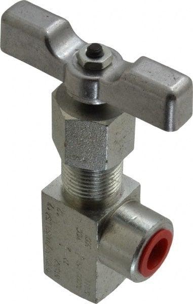 Needle Valve: Angled, 1/4