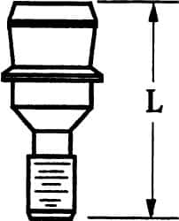 5/8 Inch Inscribed Circle, 3/32 Inch Hex Socket, #8-32 Thread, Lock Pin for Indexable Tools MPN:H-405-1C