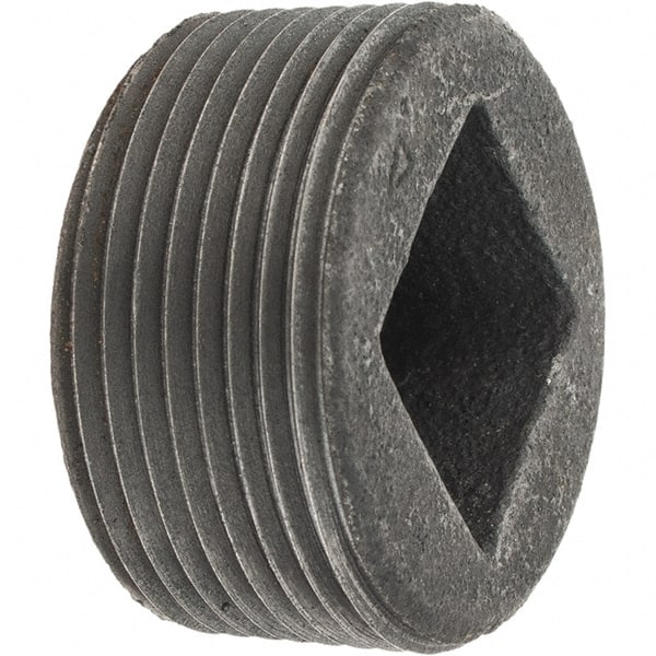 Black Countersunk Square Plug: 1-1/4