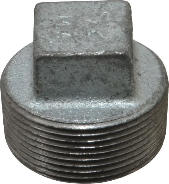 Malleable Iron Pipe Square Plug: 1-1/2