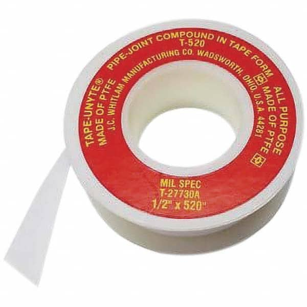 Pipe Sealing Tape, Pipe Repair Tape Type: High Density Repair Tape , Width (Inch): 1/2 , Thickness (mil): 4.0000 , Thickness: 4.0mil , Color: White  MPN:T520