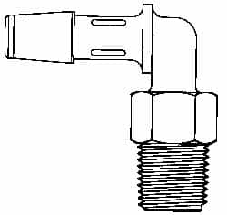 Barbed Tube Elbow: 1/4