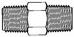 1/8 NPT Kynar Threaded Tube Fitting MPN:N2NK7