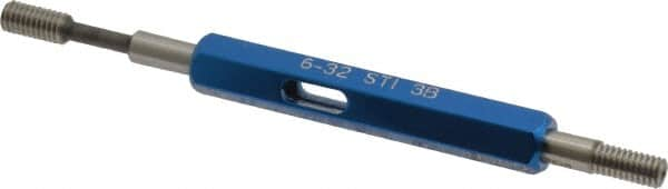 6-32 Thread, High Speed Tool Steel, STI, Class 3B, Plug Thread Insert Go/No Go Gage MPN:90497-000