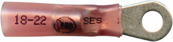 Closed Eyelet Ring Terminal: Partially Insulated, 22 to 18 AWG, Solder Connection MPN:MSC-23757-LF