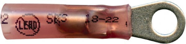 Closed Eyelet Ring Terminal: Partially Insulated, 22 to 18 AWG, Solder Connection MPN:MSC-23758-LF