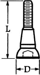 Lock Screw for Indexables: T30, Torx Drive, 1/4-20 Thread MPN:SD-4