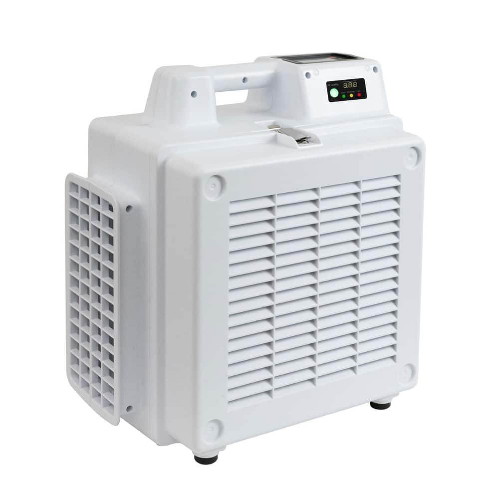 Self-Contained Electronic Air Cleaners, Cleaner Type: Air Scrubber , Air Flow: 550CFM , Sound Level: 65db(A) , Color: White , Overall Depth: 16.6  MPN:X-2800