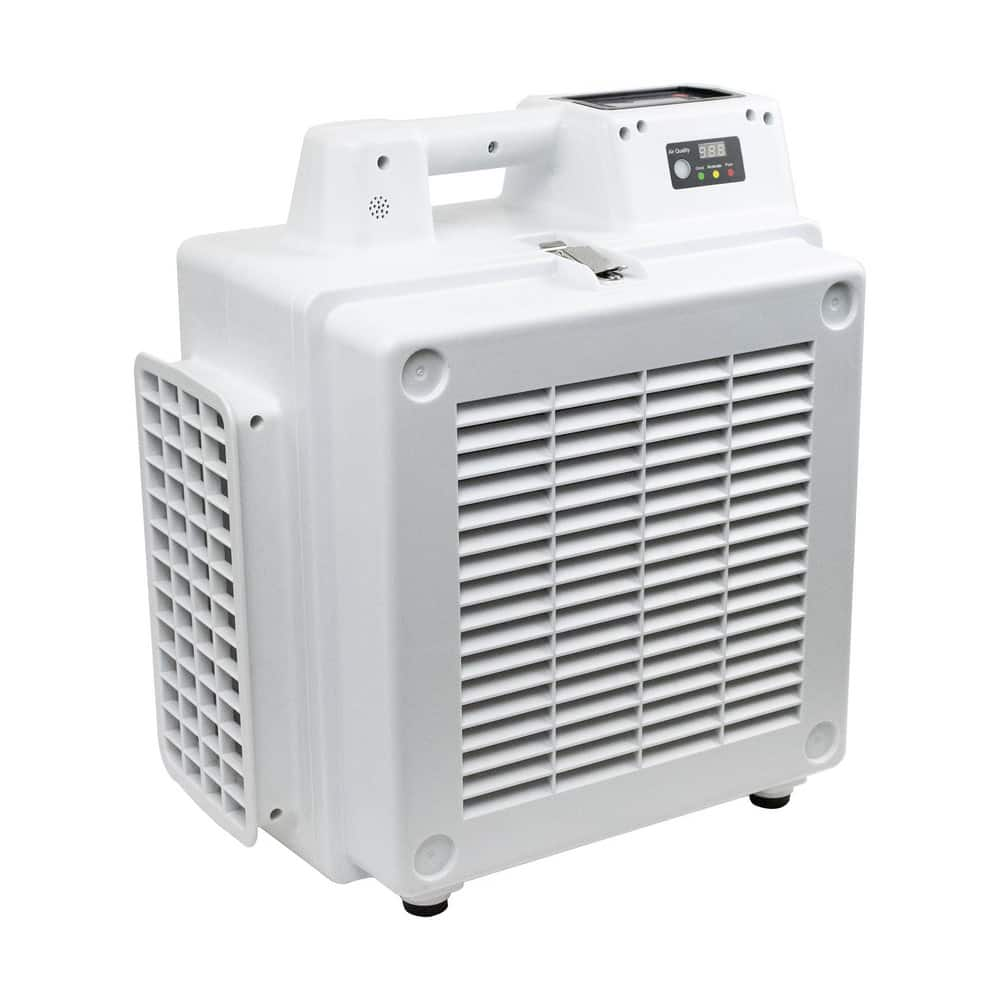 Self-Contained Electronic Air Cleaners, Cleaner Type: Air Scrubber , Air Flow: 550CFM , Sound Level: 65db(A) , Color: White , Filter Type: HEPA  MPN:X-2830