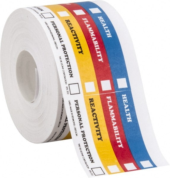 Health, Flammability, Reactivity, Personal Protection Shipping Label MPN:RTK202