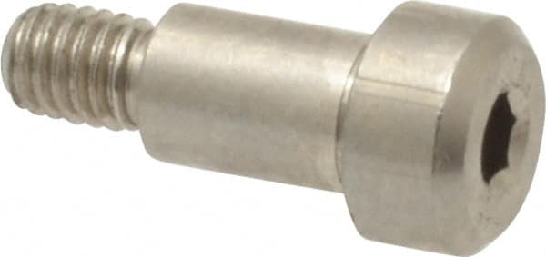 Shoulder Screw: 4 mm Shoulder Dia, 6 mm Shoulder Length, M3x0.50, 303 Stainless Steel, Hex Socket MPN:MSCB236-4 MODB