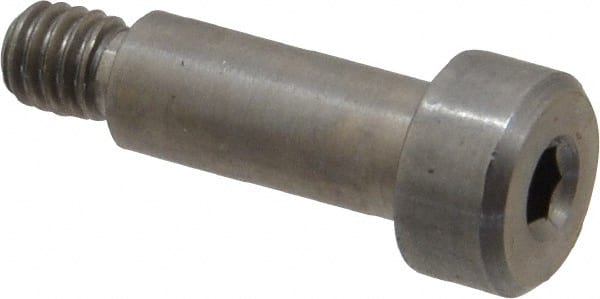 Shoulder Screw: 5 mm Shoulder Dia, 12 mm Shoulder Length, M4x0.70, 4.75 mm Thread Length, 18-8 & 303, Stainless Steel, Hex Socket MPN:MSCB315-21 MOD