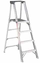 2-Step Aluminum Ladder Platform: 375 lb Capacity MPN:20404