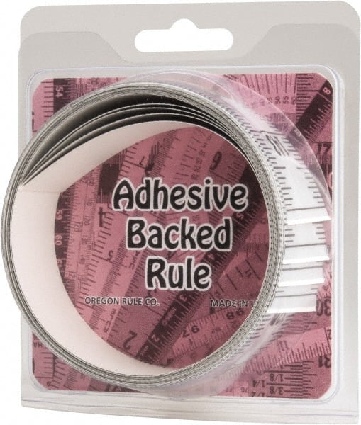 12 Ft. Long x 1-1/4 Inch Wide, 1/16 Inch Graduation, Silver, Mylar Adhesive Tape Measure MPN:ER-S144VU-TC