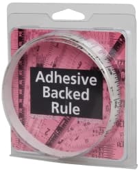 3 Ft. Long x 1/2 Inch Wide, 1/16 Inch Graduation, Clear, Mylar Adhesive Tape Measure MPN:FN-C036L-TC