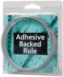 12 Ft. Long x 1/2 Inch Wide, 1/16 Inch Graduation, Silver, Mylar Adhesive Tape Measure MPN:FN-S144L-TC