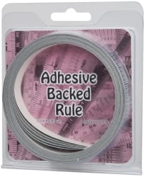 24 Ft. Long x 1/2 Inch Wide, 1/16 Inch Graduation, Silver, Mylar Adhesive Tape Measure MPN:FN-S288R-TC