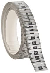 48 Ft. Long x 1 Inch Wide, 1/16 Inch Graduation, Silver, Mylar Adhesive Tape Measure MPN:FR-S576R-TC