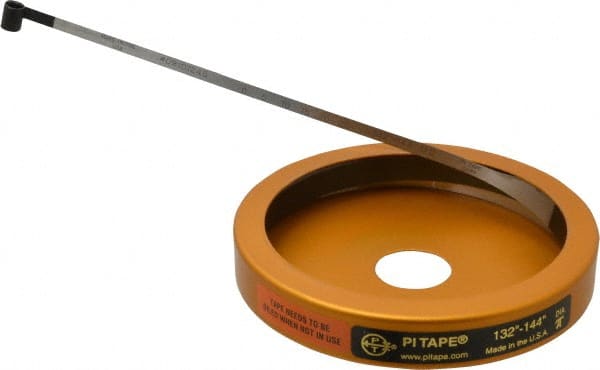 0.001 Inch Graduation, 132 to 144 Inch Measurement, Spring Steel Diameter Tape Measure MPN:P12